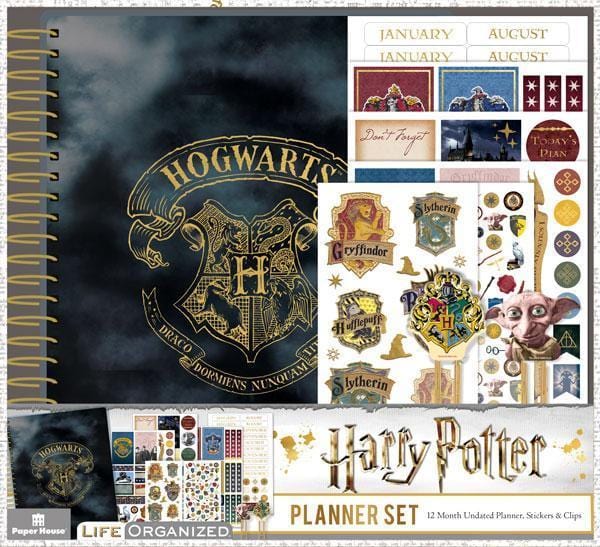 Harry Potter Hogwarts crest gift boxed set with planner tab dividers