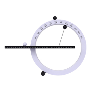 Custom Design Printing Desk Wall Magnetic Plastic Display Perpetual Calendar