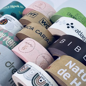 Custom Branded Kraft Packaging Tape Low MOQ