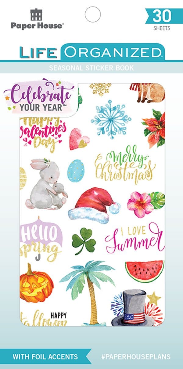 Seasonal Functional Planner Sticker Book