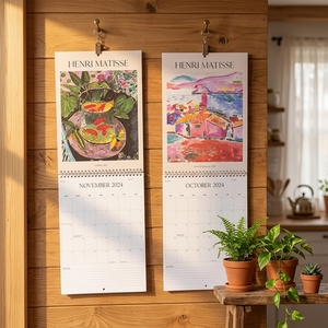 High End Custom Eco-Friendly Large Wall Calendar For Home Decor Matte Finish Manufacturer Bulk Wholesale