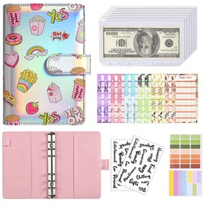 Personalized Cash Budget Planning Loose Leaf Leather Spiral Filling Paper Notebook Printing Wholesale