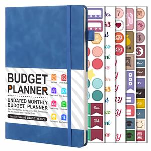 Budget Planner, Monthly Budget Book with Expense Tracker, Undated Bill Organizer & Finance Planner to Manage Your Finances