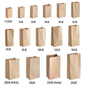 Custom Printed Recycled Brown Kraft SOS Food Bag