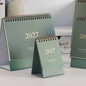 Wholesale Personalized Full Color Custom Print 12 Monthly Planner Wall 2027 Home Office Table Calendar